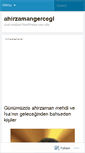 Mobile Screenshot of ahirzamangercegi.wordpress.com