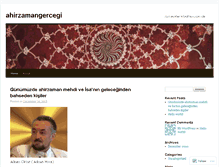 Tablet Screenshot of ahirzamangercegi.wordpress.com