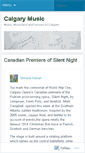 Mobile Screenshot of calgarymusic.wordpress.com