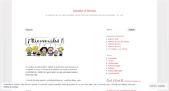 Desktop Screenshot of entenderelderecho.wordpress.com