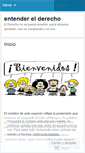 Mobile Screenshot of entenderelderecho.wordpress.com