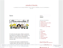 Tablet Screenshot of entenderelderecho.wordpress.com