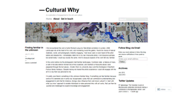 Desktop Screenshot of culturalwhy.wordpress.com