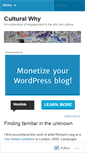 Mobile Screenshot of culturalwhy.wordpress.com