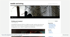 Desktop Screenshot of needleandstring.wordpress.com