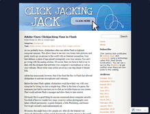 Tablet Screenshot of clickjackingjack.wordpress.com