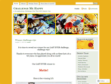 Tablet Screenshot of challengemehappy.wordpress.com