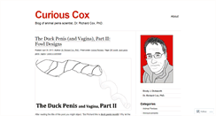 Desktop Screenshot of curiouscox.wordpress.com