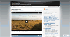 Desktop Screenshot of coalseamgas.wordpress.com