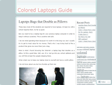 Tablet Screenshot of coloredlaptopsguide.wordpress.com