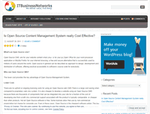 Tablet Screenshot of itbusinessnetworks.wordpress.com