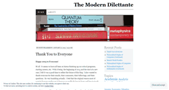 Desktop Screenshot of moderndilettante.wordpress.com
