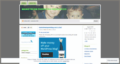 Desktop Screenshot of mainstreamparenting.wordpress.com