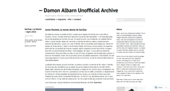 Desktop Screenshot of damonalbarnunofficial.wordpress.com