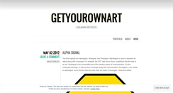 Desktop Screenshot of getyourownart.wordpress.com