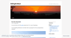 Desktop Screenshot of leblogtrotteur.wordpress.com