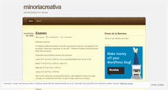 Desktop Screenshot of minoriacreativa.wordpress.com