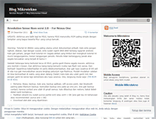 Tablet Screenshot of mikrotekno.wordpress.com