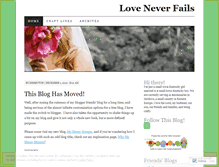 Tablet Screenshot of neverfails.wordpress.com