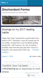 Mobile Screenshot of dischordantforms.wordpress.com
