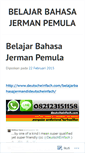 Mobile Screenshot of belajarbahasajermanuntukpemula.wordpress.com