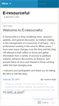 Mobile Screenshot of eresourceful.wordpress.com