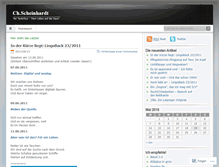 Tablet Screenshot of chscheinhardt.wordpress.com