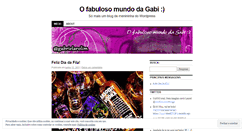 Desktop Screenshot of gabrielarolim.wordpress.com