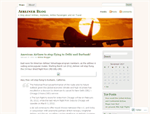 Tablet Screenshot of airlinerblog.wordpress.com