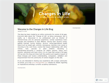 Tablet Screenshot of changesinlife.wordpress.com