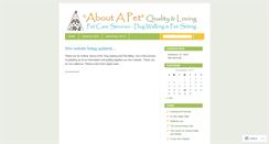 Desktop Screenshot of aboutapet.wordpress.com