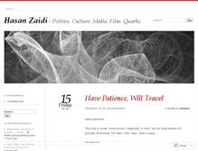 Tablet Screenshot of hzaidi.wordpress.com