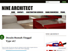 Tablet Screenshot of ninearchitect.wordpress.com