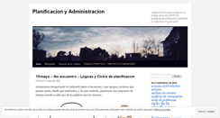 Desktop Screenshot of planificacionyadministracion.wordpress.com