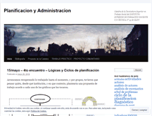 Tablet Screenshot of planificacionyadministracion.wordpress.com