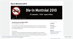 Desktop Screenshot of dieinmtl.wordpress.com