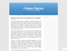 Tablet Screenshot of cidadesemfio.wordpress.com