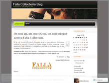 Tablet Screenshot of fallacollection.wordpress.com