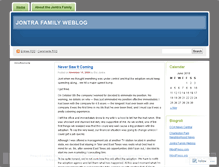 Tablet Screenshot of jontrafamily.wordpress.com