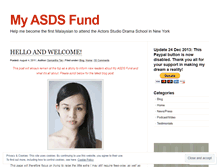 Tablet Screenshot of myasdsfund.wordpress.com