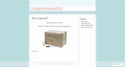 Desktop Screenshot of blogmebeautiful.wordpress.com