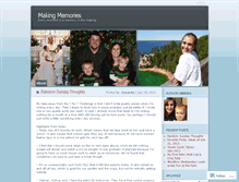 Tablet Screenshot of amandamakingmemories.wordpress.com