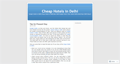 Desktop Screenshot of delhicheaphotels.wordpress.com