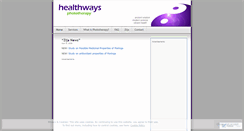 Desktop Screenshot of healthways.wordpress.com