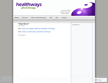 Tablet Screenshot of healthways.wordpress.com