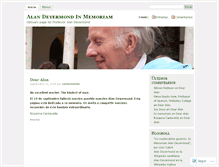 Tablet Screenshot of alandeyermondinmemoriam.wordpress.com