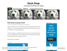 Tablet Screenshot of ducksouppitt.wordpress.com