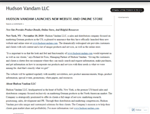 Tablet Screenshot of hudsonvandamllc.wordpress.com