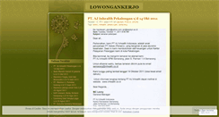 Desktop Screenshot of lowongankerjo.wordpress.com