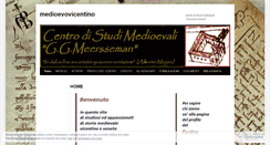 Desktop Screenshot of medioevovicentino.wordpress.com